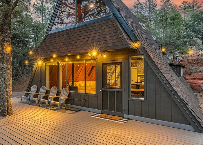 Modern Luxurious A-frame - Playground Pine
